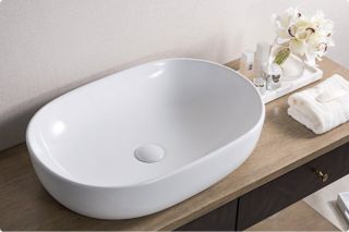 Раковина накладная BelBagno 60см белая BB1084